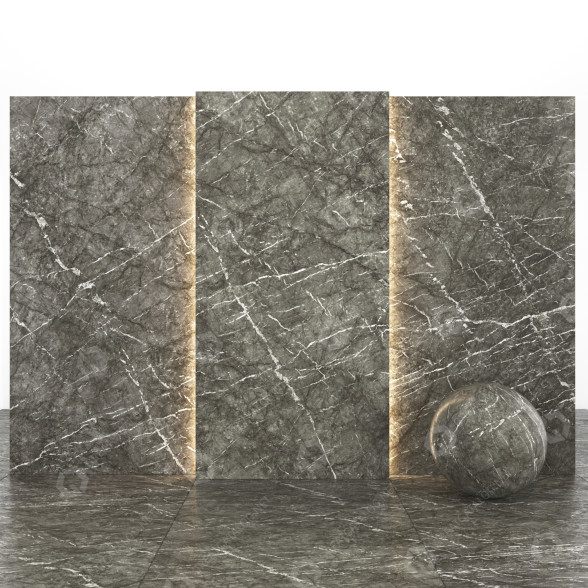 Tile Gray Marble 01 3D model