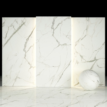Tile White Calcatta Marble 02