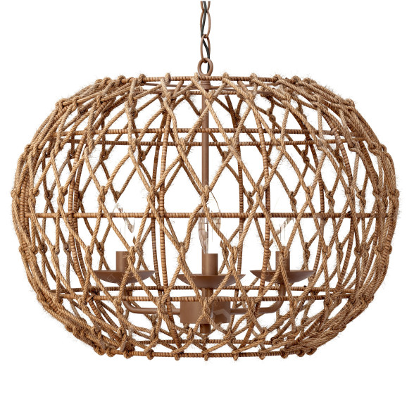 Подвесной светильник Kenroy Home Torus 3 Light with Tan Finish 3D модель