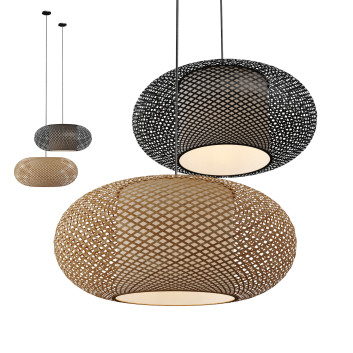 Lámpara colgante  Vol 3 Rattan Modelo 3D