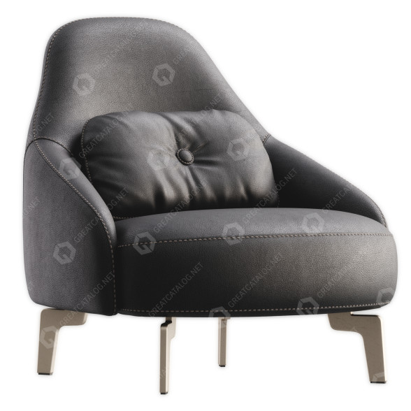 Sillón Leolux LX695 Modelo 3D