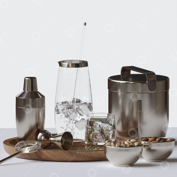 Dekoracje Cocktail Bartender Set model 3D