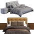 Ліжко та тумбочки Minotti Andersen Quilt - ED-MONTE