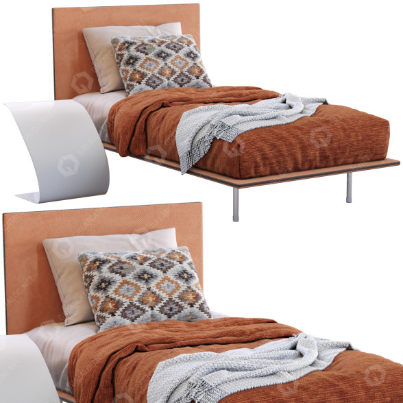 Cama Bonaldo Thin Single Modelo 3D