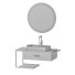 Ванна кімната Homary Nordic Black Wall Mounted Vanity Drawer - Alirezatmi