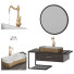 Ванна кімната Homary Nordic Black Wall Mounted Vanity Drawer - Alirezatmi