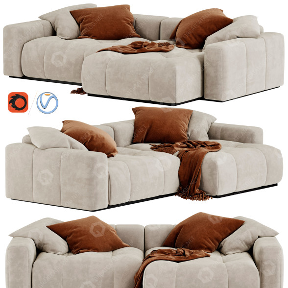 Sofa Saba Pixel Corner 3D model
