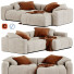 Sofa Saba Pixel Corner - Sohib3d