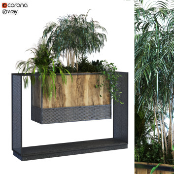 Doniczka  Plant in Box Set 071 Model 3D
