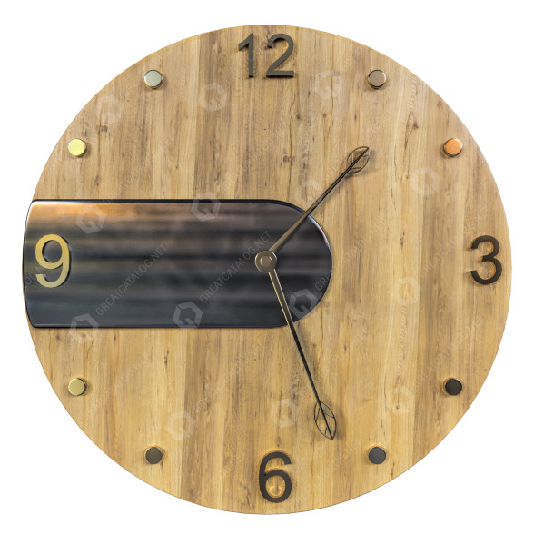 Годинник Wood 4 3D модель