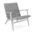 Sessel Carl Hansen & Søn CH25 Rattan Blue Lounge - Shirbeigi