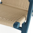 Sessel Carl Hansen & Søn CH25 Rattan Blue Lounge - Shirbeigi