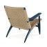 Sessel Carl Hansen & Søn CH25 Rattan Blue Lounge - Shirbeigi