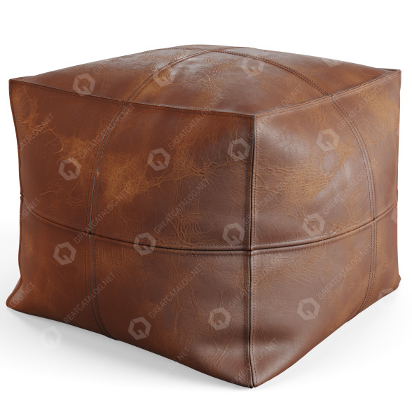 Puf CB2 Vintage model 3D