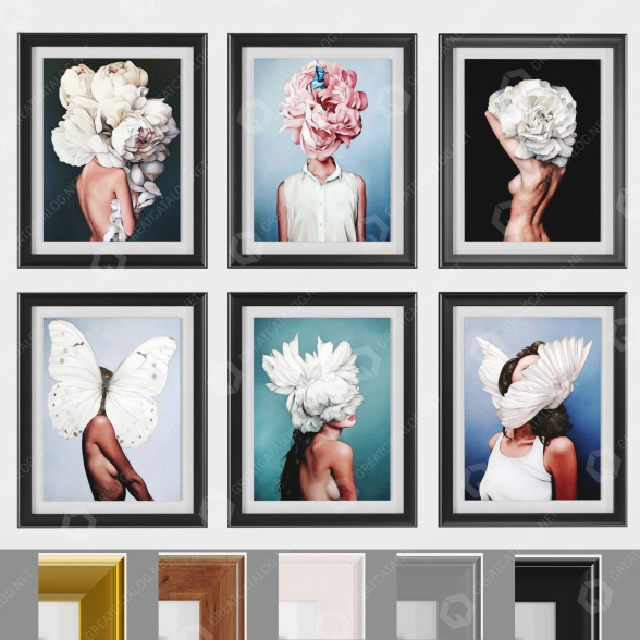 Bilder Art Frams 126 Flower Head Woman 3D-Modell