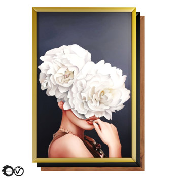 Картина  Art Frams 5 Flower Head Woman 3D модель