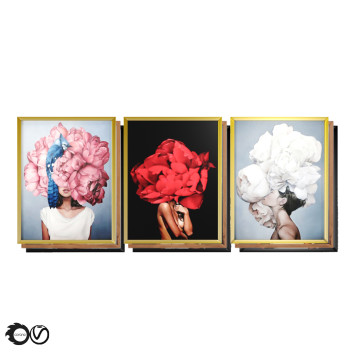Картини Art Frams 4 Flower Head Woman