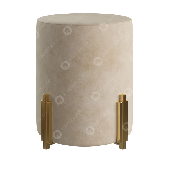 Пуф Arteriors Warby 3D модель