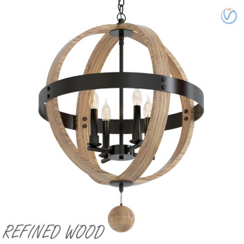 Люстра Shades of Light Refined Wood Globe