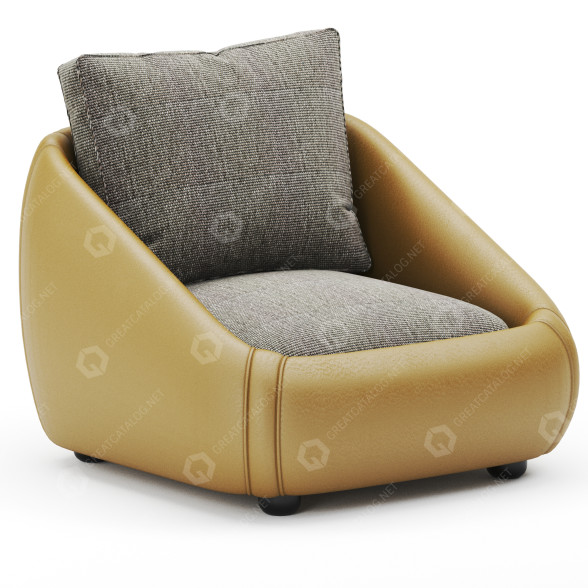 Armchair Ditre Italia Bend 3D model