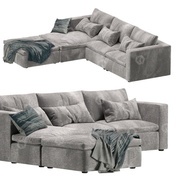 Sofa Coco Republic Realm Modular 3D-Modell