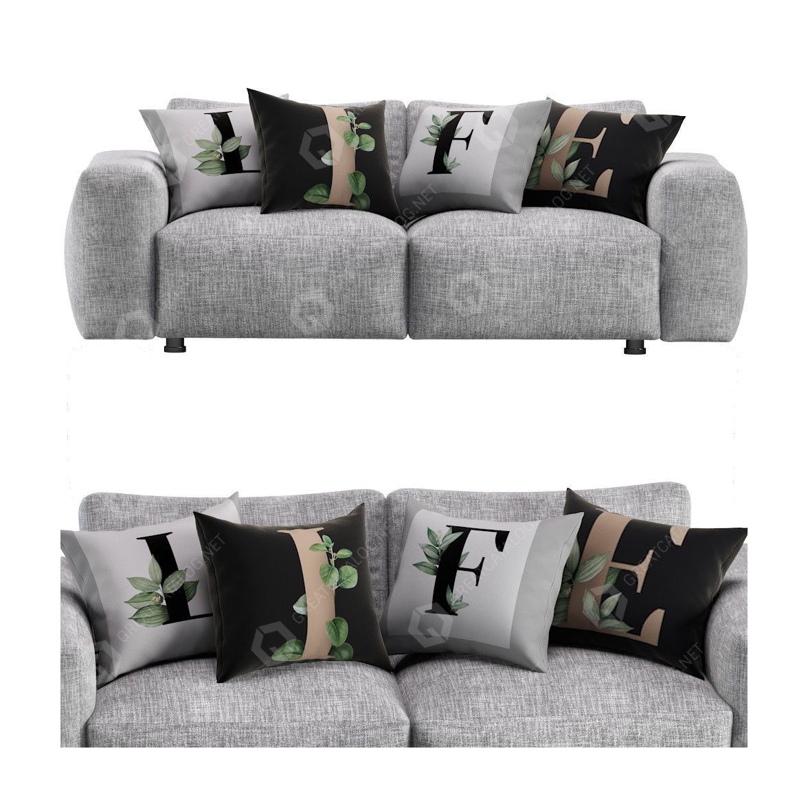 Sofa Dienne Salotti Cross 3D model GreatCatalog 18388