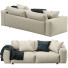 Sofa Dienne Salotti Cross Biege - QrisTina