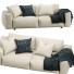 Sofa Dienne Salotti Cross Biege - QrisTina