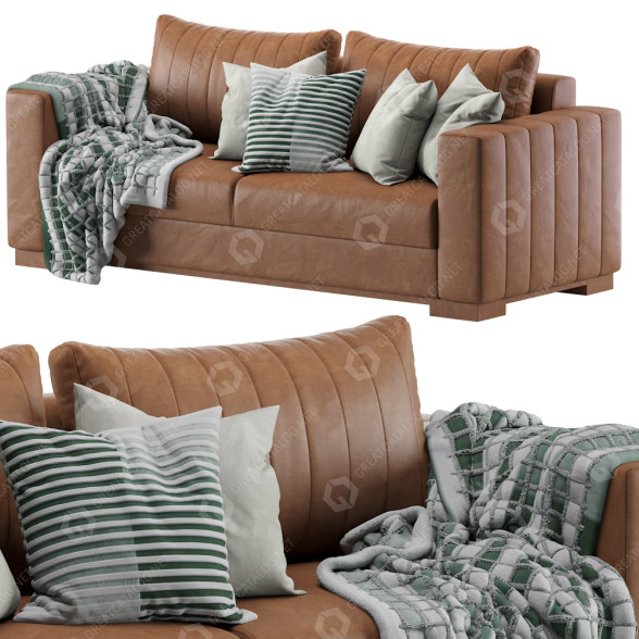 Диван Modern Leather 3D модель