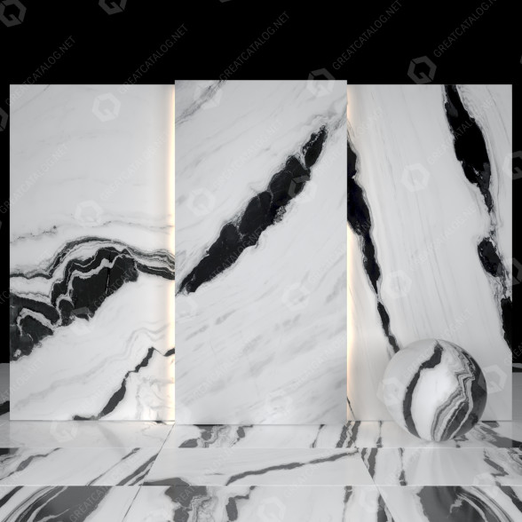 Tile Panda Marble 01 3D model