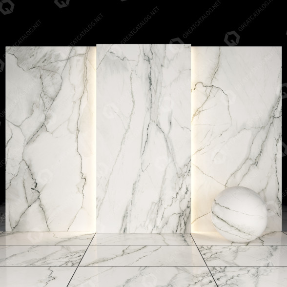Azulejo Carrara White Marble Modelo 3D