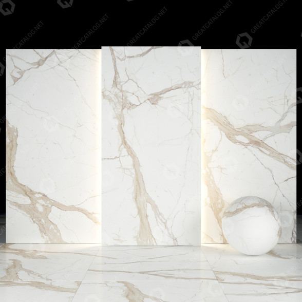 Azulejo White Calacatta 03 Modelo 3D