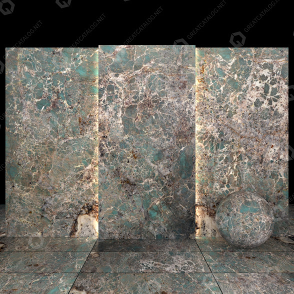 Płytka Amazonite Granite Marble model 3D