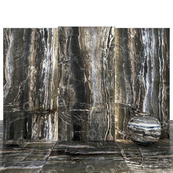 Azulejo Opera Dark Marble 01 Modelo 3D