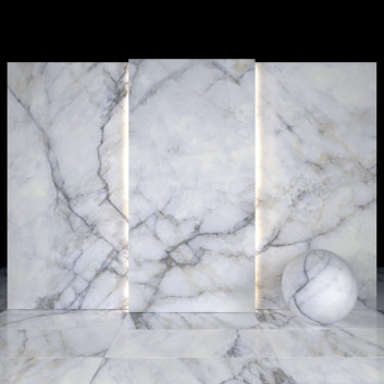 Fliese White Crystal Marble 01