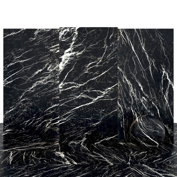 Tile Deep Black Marble 02