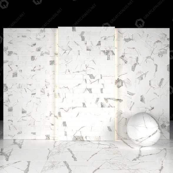 Плитка Glacier Marble 01 3D модель