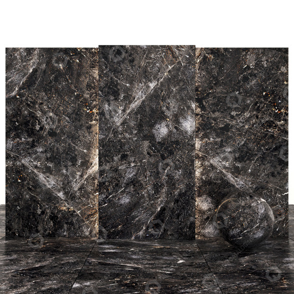 Płytka Africa Nero Marble model 3D