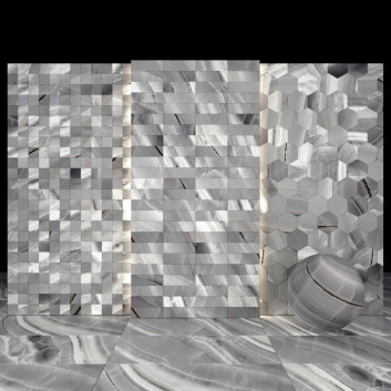Плитка Caramel Gray Marble