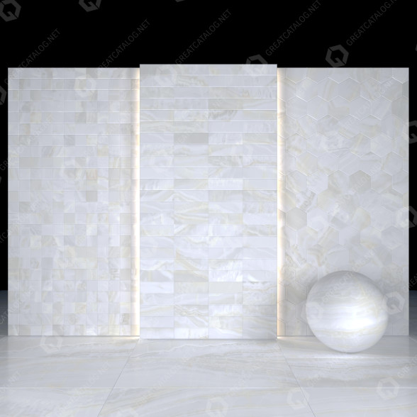 Плитка Lumina White Marble 3D модель