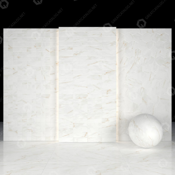 Плитка Calacatta Gossy Marble 3D модель