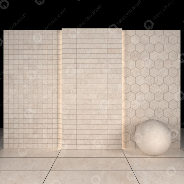 Плитка Lava Beige Stone 02 3D модель