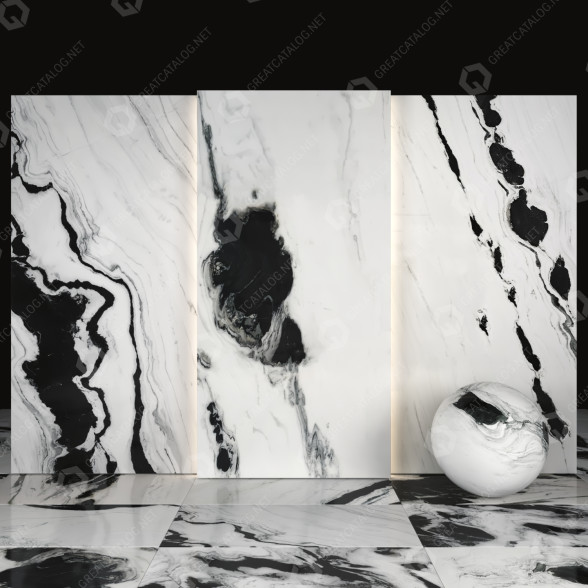 Tile Panda Marble 07 3D model