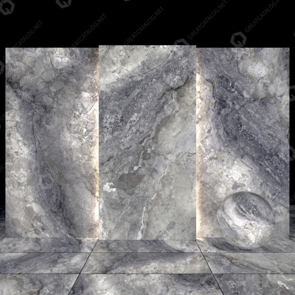 Tile Mocha Gray Marble 3D model