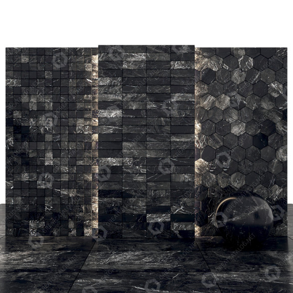 Плитка Argille Antracita 02 3D модель