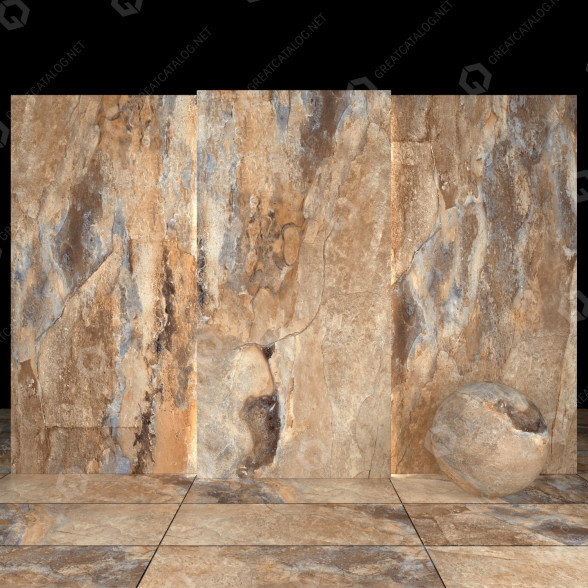 Плитка Katrin Brown Stone 3D модель