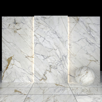 Плитка Golden white marble