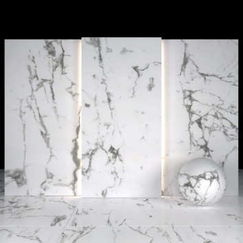 Плитка Flow White Marble 02