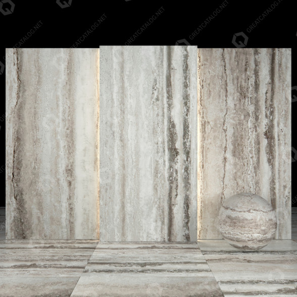 Плитка Gray Travertine 01 3D модель