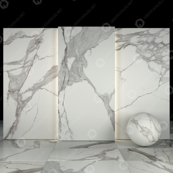 Płytka White Calacatta 16 model 3D